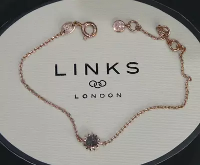 Links Of London  Delicate Chain Sun Bracelet - Sterling Silver & Rose Gold • £14