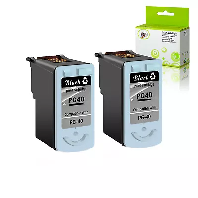 2PK PG-40 Black Ink Cartridge Print For Canon PIXMA MP210 MP450 MP460 MP470  • $24.95