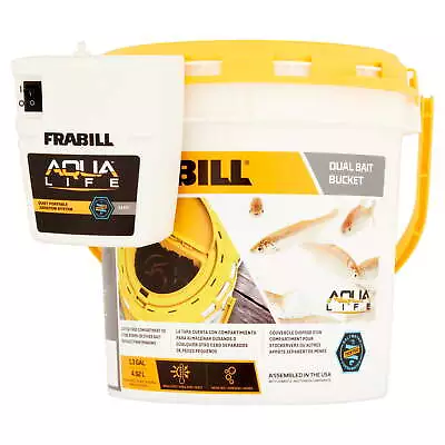 Duel Fish Bait Bucket With Clip On Aerator 4823 • $19.35