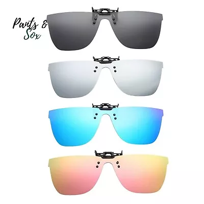 $12.95 • Buy Retro Polarized Clip On Flap Up Sunglasses UV 400 Mens Womens Turn Optical Lens