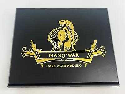 Man O' War Dark Aged Maduro 6 1/4x52 Empty Wooden Cigar Box 9.5  X 7.5  X 2.0  • $7.32