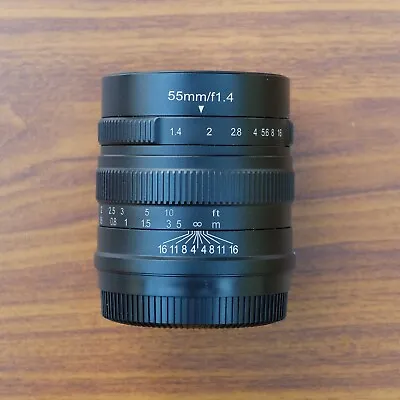 7Artisans 55mm F1.4 Fuji X Fit Manual Focus Lens • £75