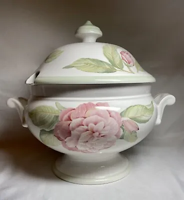 Villeroy And Boch  Florea  Pink And Green Floral Covered Tureen 8 1/2  NWT • $62