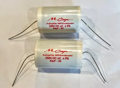 TWO 2X Mundorf MCap 250 VDC CLASSIC Cap Capacitor 33uf 33 Uf • $36.95