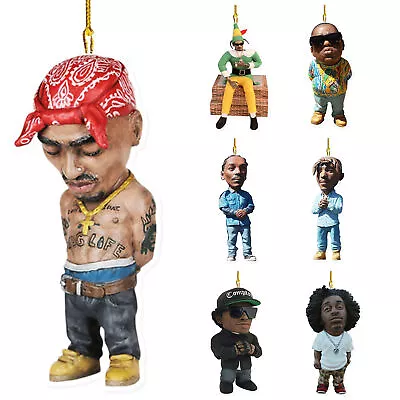 Car RearView Mirror Pendant Car Interior Hangings Ornament Hip Hop Rapper • £5.76