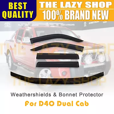 Bonnet Protector Weathershields For Navara D40 Dual Cab 05-10 Spanish Model #B • $140