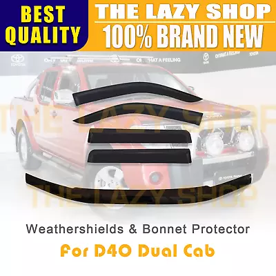 Bonnet Protector Weathershields For Navara D40 Dual Cab 2005-2010 Spanish Model • $140