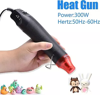 Multi-Purpose 300W Mini Hot Air Gun Hand Hold Heat Gun Embossing Drying Tool • $9.92