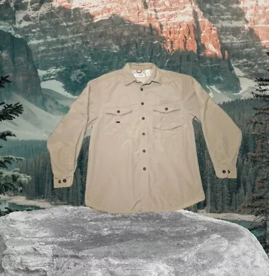 CANYON RIVER BLUES Hiking Mens Fishing Camping Brown Long Sleeve Shirt MEDIUM  • $19.99