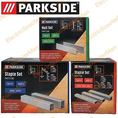 Parkside Replacement Staple Or Nail Set Type 53 & 47 Fit PHET 15 C2 Stapler • £19.99