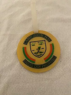 VTG Camp John Hay Baguio City Philippines 1903 Golf Bag Plastic Round Tag • $16.95