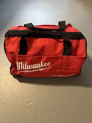 New Medium Milwaukee  16  X 10  X 11  Heavy Duty Tool Bag 6  Outside Pockets • $22