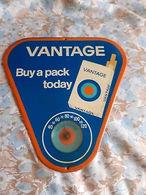 Vintage Tobacco Sign Thermometer Vantage Cigarettes Robert Sartin Advertising • $75