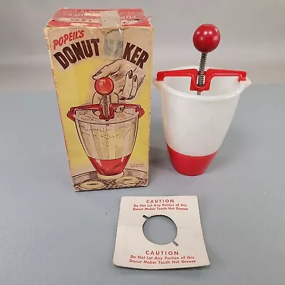 Vintage Popeil's Donut Doughnut Maker With Original Box With Recipes • $14.99