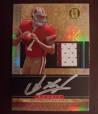 Colin Kaepernick - 2011 Gold Standard Rookie 3 Color Patch Autograph Auto /525 • $100