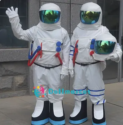 Aerospace Astronaut Mascot Costume Suits Cartoon Party Dress Character • £131.40