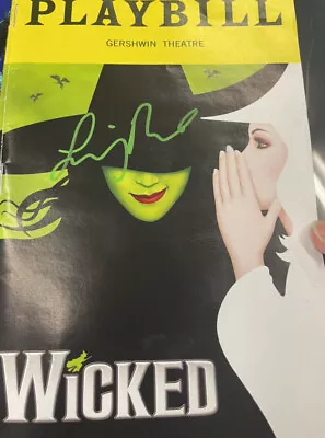 Lindsay Pearce Wicked Signed Broadway Musical Playbill Elphaba Glinda Wizard Oz • $24.50