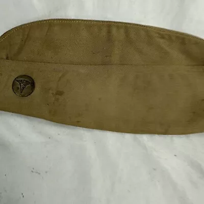 WWII US Army Named Summer Sidecap Hat W/ Medical Corps Disc Pin • $68