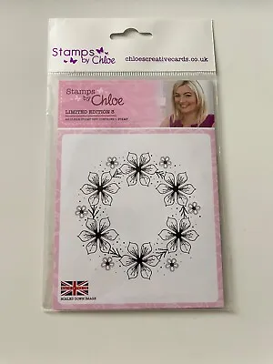 £2.99 • Buy Stamps By Chloe Limited Edition A6 Floral Wreath Ring Clear Stamp - New