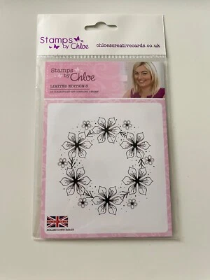 £2.99 • Buy Stamps By Chloe Limited Edition A6 Floral Wreath Ring Clear Stamp - New