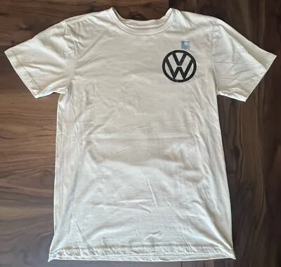 Volkswagen Official Licensed Take The Bus VW Logo Van Men's Medium T-Shirt Beige • $22.99