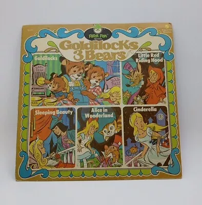 Peter Pan Records Goldilocks Three Little Bears LP Five Favorite Stories Vintage • $24