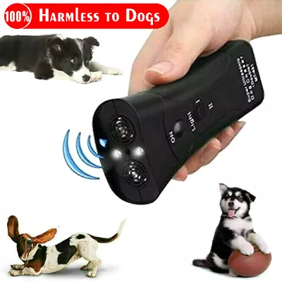 Dog Whistle Ultrasonic Device Barking Silencer Training Control Repeller Outdoor • £10.79