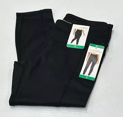 Marika Sport Women's High Waist Active Tight Pants Black Size XL • $17.95