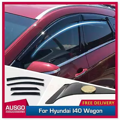 AUSGO Weather Shields For Hyundai I40 VF Wagon 2011-Onwards Weathershields • $60.71