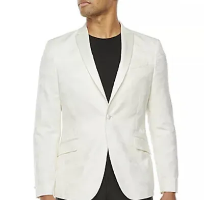 JF J.Ferrar Mens Camouflage Stretch Super Slim Fit Tuxedo Jacket ($160) 42 REG • $51.99