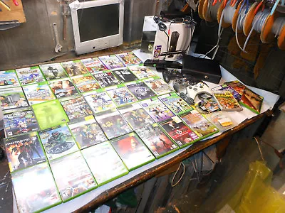 Microsoft Xbox 360S 250 GB Bundle: Kinect Holiday Bundle Huge Lot Excellent Cond • $349.99