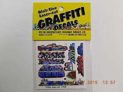 Blair Line Laser Cut Graffiti Decals N Scale #1263 Set #14 New!!!🎨🖼️ • $4.99