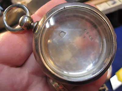 Large 59.4mm Coin Silver Key Wind OF Pocket Watch Case 4 Ounce • $99.95