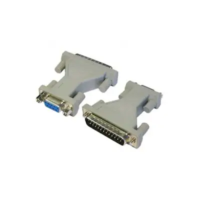 9 Pin Female To 25 Pin Male Serial Parallel Adapter Converter D9 RS232 D25 DB25 • £3.49