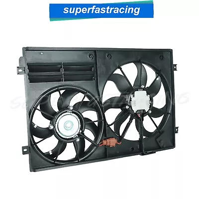 Radiator Cooling Fan Assembly 620-805 For 05-17 Audi VW Beetle Passat Golf Jetta • $78.99