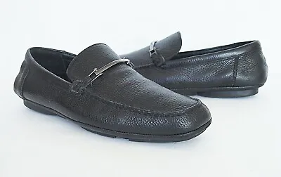 Hugo Boss Men's Leather Bit Driver Moccasins Black Size 11 • $75