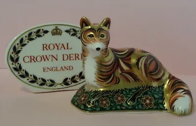 £79 • Buy Royal Crown Derby Fox Cub, Paperweight, Gold Stopper.  Very Good Condition.