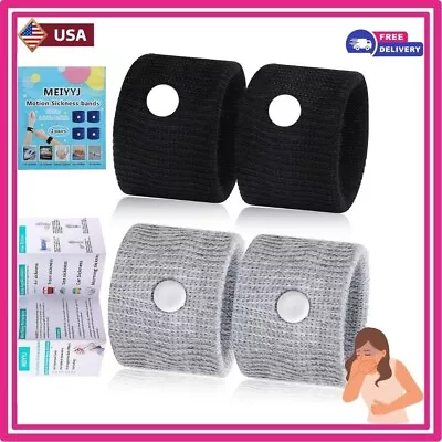 2 Pairs Anti Nausea Morning Sickness Motion Travel Sick Wrist Bands Car Fly Sea • $7.71