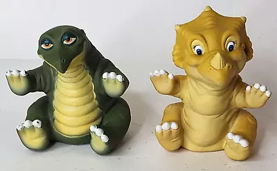 1988 Land Before Time  Pizza Hut Rubber Puppets Sarah And Spike • $20.62