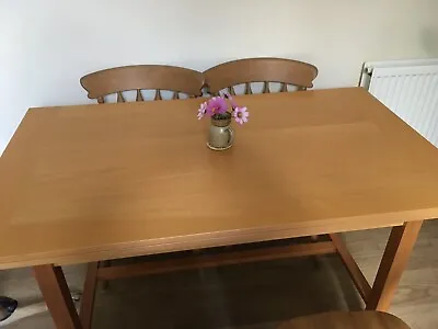 Extending Solid Wood Dining Table Ex Ikea • £50