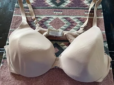 Victorias Secret Taupe Tan Underwire Lined Perfect Coverage Size 38C Bra • $23.96