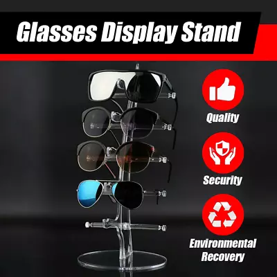 $13.99 • Buy 5 Pair Rack Show Sunglasses Glasses Display Stand Holder Plastic Counter