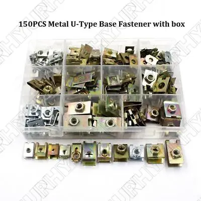 150Pcs Mixed U-Type Clips Fastener Fixed Screws U-Nuts For Car Body Door Panel • $31.25