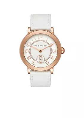 Marc Jacobs Rose Gold-tone And White Leather Band Watch MJ1616  • $239