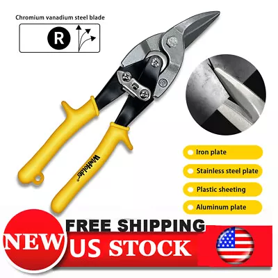 Professional Aviation Tin Snips Sheet Metal Right Cut Heavy Duty Shear Scissors • $10.99
