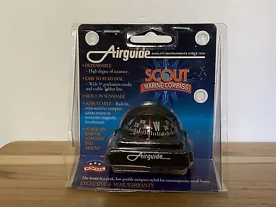 Vintage Airguide Marine Compass Scout ~ Black ~ Sealed Package ~ Model # 1002 • $39.99