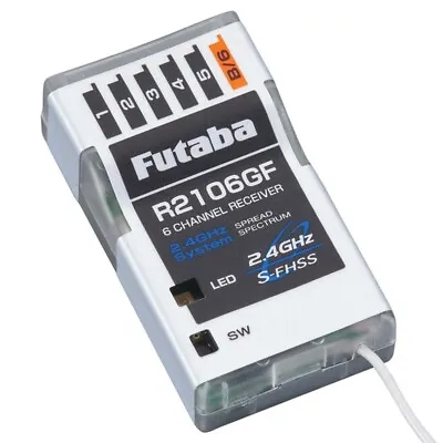 Futaba R2106GF 6-Ch 2.4GHz S-FHSS Micro Receiver FUT-01102201-3 • $39.99