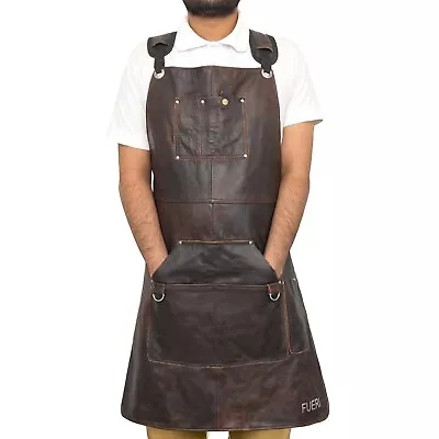 Leather Tool Aprons Work Apron Welding Apron For Men & Women Use For Tools Shop • $51.14