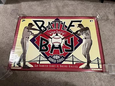 1989 Vintage Nike Will Clark Mark McGwire Battle Of The Bay World Series Poster • $90