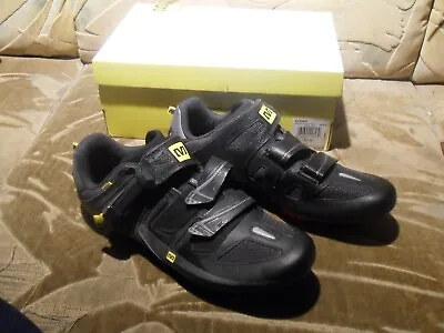 Mavic ErgoFit 20 2D Size US 11.5 Black Gray Cycling Shoes • $25